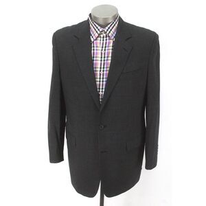 mens charcoal BROOKS BROTHERS‎ brooksease blazer suit jacket sport coat 42 L